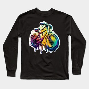 Melting Colorful Bicycle #1 Long Sleeve T-Shirt